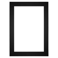Passe-Partout Lijstmaat 50x70 cm - Fotomaat 38x58 cm - Zwart - thumbnail