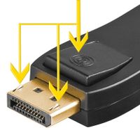 goobay Adapter DisplayPort > HDMI adapter Passief, Verguld - thumbnail