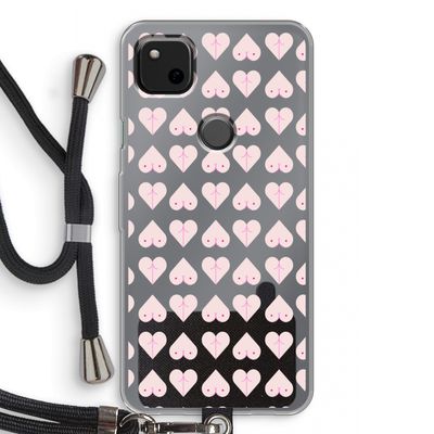 Ass 'n Titties: Pixel 4a Transparant Hoesje met koord
