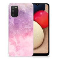 Smartphone hoesje Samsung Galaxy A02s Pink Purple Paint