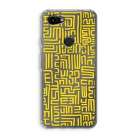 Majorelle Blue Print: Google Pixel 3a Transparant Hoesje