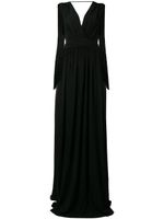 Alberta Ferretti robe longue sans manches - Noir