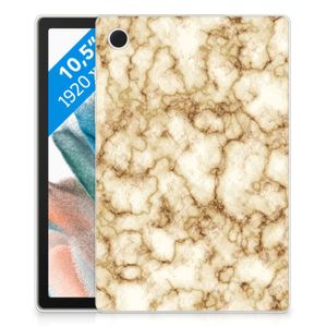 Samsung Galaxy Tab A8 2021/2022 Tablet Back Cover Marmer Goud