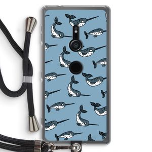 Narwhal: Sony Xperia XZ2 Transparant Hoesje met koord