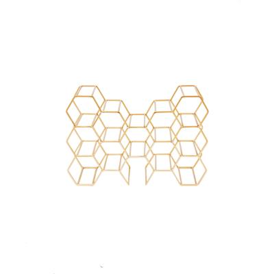 HV Wijnrek Goud- 44,5x15,5x29cm