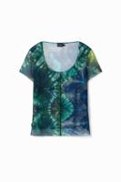 T-shirt korte mouwen tie-dye - BLUE - XL