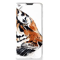 Bookcase Motorola Moto G51 5G Watercolor Tiger