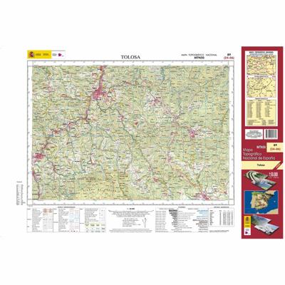 Topografische kaart 89 MT50 Tolosa | CNIG - Instituto Geográfico Nacional1