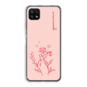 Giving Flowers: Samsung Galaxy A22 5G Transparant Hoesje