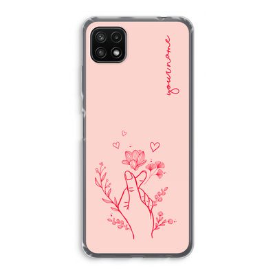 Giving Flowers: Samsung Galaxy A22 5G Transparant Hoesje