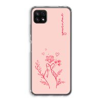 Giving Flowers: Samsung Galaxy A22 5G Transparant Hoesje