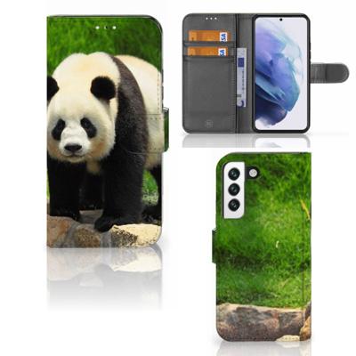 Samsung Galaxy S22 | Telefoonhoesje | Met pasjeshouder | Panda