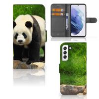 Samsung Galaxy S22 | Telefoonhoesje | Met pasjeshouder | Panda