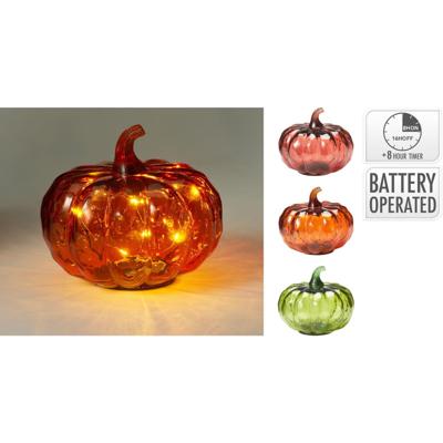 Home & Styling Pompoen met led 13cm