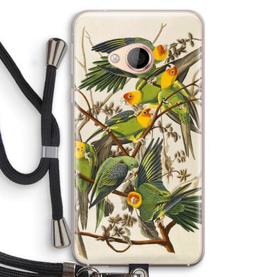 Carolinaparkiet: HTC U Play Transparant Hoesje met koord