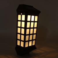 Uitgebreide outdoor Solar Wall lamp IP65 waterdichte binnenplaats tuin villa muur hek trap licht (warm wit)