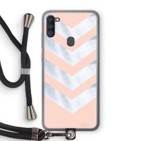 Marmeren pijlen: Samsung Galaxy A11 Transparant Hoesje met koord Marmeren pijlen: Samsung Galaxy A11 Transparant Hoesje met koord
