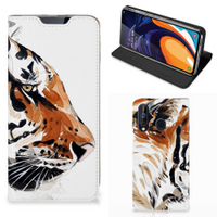 Bookcase Samsung Galaxy A60 Watercolor Tiger - thumbnail