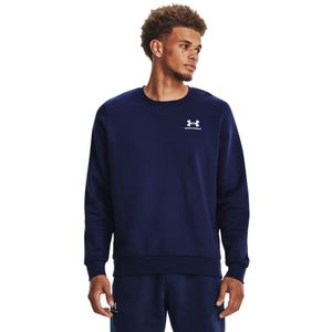 Under Armour Essential Fleece Crew Sweater Donkerblauw Wit