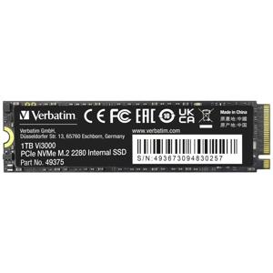 Verbatim Vi3000 1 TB NVMe/PCIe M.2 SSD 2280 harde schijf PCIe NVMe 3.0 x4 Retail 49375