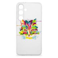 Samsung Galaxy S24 FE Telefoonhoesje met Naam Cat Color