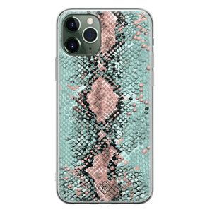 iPhone 11 Pro Max siliconen hoesje - Snake pastel