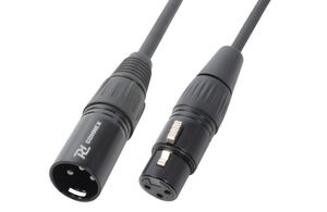 PD Connex Signaalkabel XLR male/female 3-pins - 12 meter - zwart