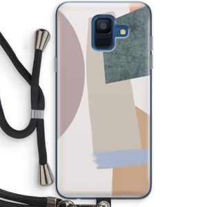 Lindo: Samsung Galaxy A6 (2018) Transparant Hoesje met koord