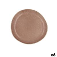 Eetbord Bidasoa Gio Incidenteel Bruin Keramisch 20 cm (6 Stuks)