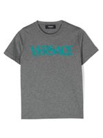 Versace Kids t-shirt en coton à logo imprimé - Gris - thumbnail