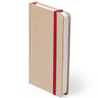 Luxe schriftje/notitieboekje rood met elastiek A5 formaat - Schriften