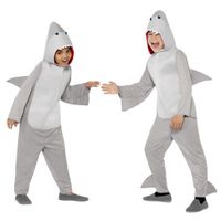 Onesie haai kostuum voor kids - thumbnail