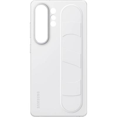 Samsung Standing Grip Backcover Samsung Galaxy S25 Ultra Wit Geïntegreerde handgreep voor mobiele telefoon, Met standfunctie