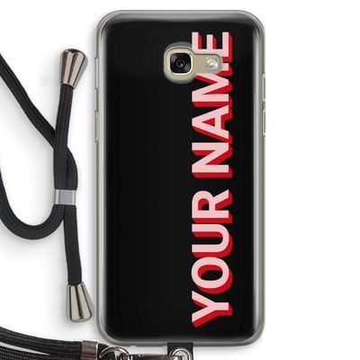 Namecase: Samsung Galaxy A5 (2017) Transparant Hoesje met koord