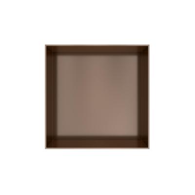 Hotbath &MORE Inbouwbox of inbouwnis - 30x30x10 - frameless - Tuscan bronze BOX030FTB