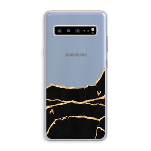 Gouden marmer: Samsung Galaxy S10 5G Transparant Hoesje