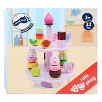 Small Foot houten etagere met speeleten snoep, 22dlg.