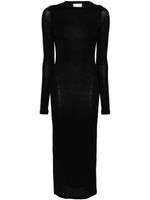 Saint Laurent robe longue à dos ouvert - Noir