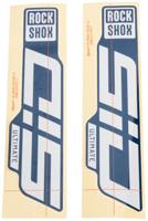 ROCKSHOX Decal set rs glossy white for blue sliders