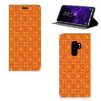 Samsung Galaxy S9 Plus | Hoesje met Magneet | Batik Oranje