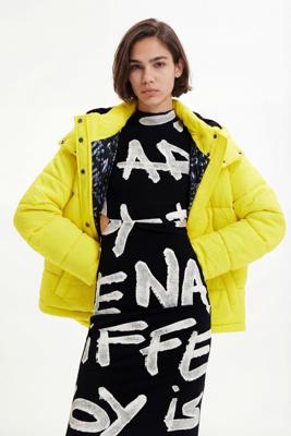 Padded jack met textuur - YELLOW - XS