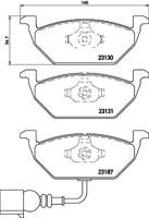 Remmenset, remschijf BREMBO, Remschijftype: Geperforeerd, Inbouwplaats: Achteras: , u.a. für VW, Skoda, Audi, Seat