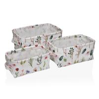 Mand Versa Textiel 22 x 12 x 10 cm 18 x 14 x 28 cm 25 x 15 x 12 cm 28 x 18 x 14 cm