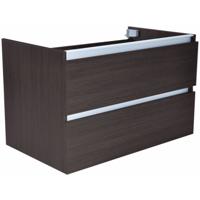 Wiesbaden Vision Onderkast Met 2 Laden - 80x46cm - Houtnerf Grijs Wiesbaden Vision Onderkast Met 2 Laden - 80x46cm - Houtnerf Grijs