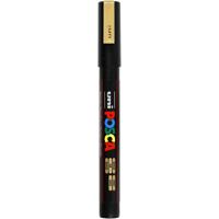 Uni-Posca Posca marker, afm pc-3m, lijndikte 0,9-1,3 mm, fijn, goud, 1 stuk