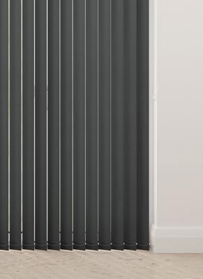 Verticale lamellen - Unicolour Zwart