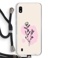 Roses are red: Samsung Galaxy A10 Transparant Hoesje met koord