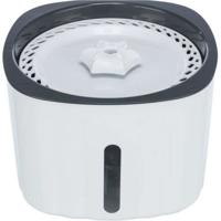 TRIXIE Bloemendrinkfontein - Kunststof - 2L - 18,5 × 13 × 18,5 cm - Wit en grijs