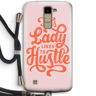 Hustle Lady: LG K10 (2016) Transparant Hoesje met koord