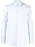 Manuel Ritz chemise en coton stretch à manches longues - Bleu - thumbnail